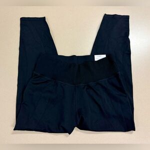 Women’s Old Navy Black High Rise Full Length ✨ Seamless Go Dry Leggings XXL 2XL